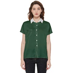 Eden Green & White - Short Sleeve Pocket Shirt by FashionLane