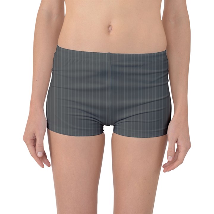 Beluga Grey & White - Boyleg Bikini Bottoms