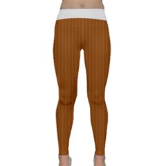 Rusty Orange & White - Classic Yoga Leggings by FashionLane