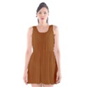 Rusty Orange & White - Scoop Neck Skater Dress View1