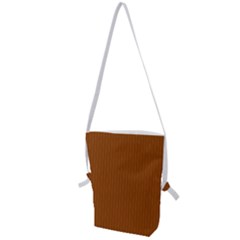 Rusty Orange & White - Folding Shoulder Bag by FashionLane