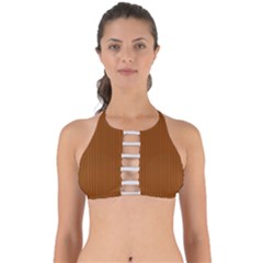 Rusty Orange & White - Perfectly Cut Out Bikini Top by FashionLane