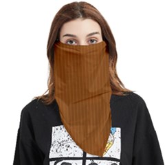 Rusty Orange & White - Face Covering Bandana (triangle) by FashionLane