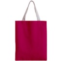 Peacock Pink & White - Zipper Classic Tote Bag View1