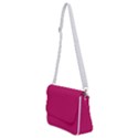 Peacock Pink & White - Shoulder Bag with Back Zipper View2