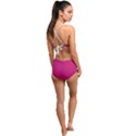 Peacock Pink & White - High Waist Tankini Set View2