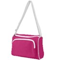 Peacock Pink & White - Front Pocket Crossbody Bag View1