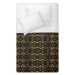 Luxury Golden Oriental Ornate Pattern Duvet Cover (single Size)