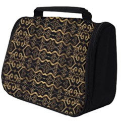 Luxury Golden Oriental Ornate Pattern Full Print Travel Pouch (big)