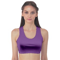 Eminence Purple & White - Sports Bra by FashionLane