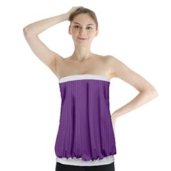 Eminence Purple & White - Strapless Top by FashionLane