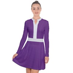 Eminence Purple & White - Long Sleeve Panel Dress by FashionLane