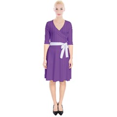 Eminence Purple & White - Wrap Up Cocktail Dress by FashionLane