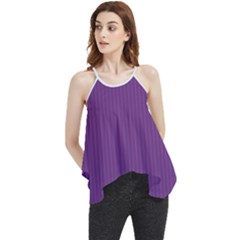 Eminence Purple & White - Flowy Camisole Tank Top by FashionLane