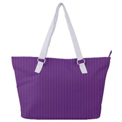 Eminence Purple & White - Full Print Shoulder Bag by FashionLane