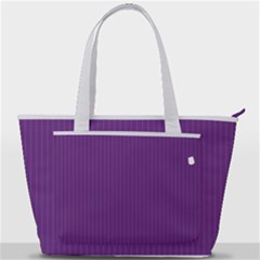 Eminence Purple & White - Back Pocket Shoulder Bag  by FashionLane