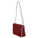 Berry Red & White - Shoulder Bag with Back Zipper View2