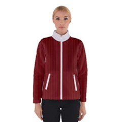 Berry Red & White - Winter Jacket by FashionLane