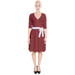 Berry Red & White - Wrap Up Cocktail Dress by FashionLane