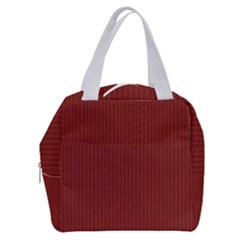 Berry Red & White - Boxy Hand Bag by FashionLane