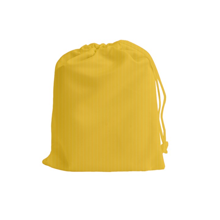 Dandelion Yellow & White - Drawstring Pouch (Large)