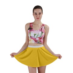 Dandelion Yellow & White - Mini Skirt by FashionLane