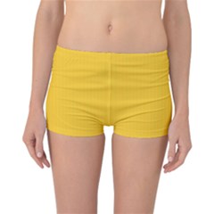 Dandelion Yellow & White - Reversible Boyleg Bikini Bottoms by FashionLane