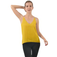 Dandelion Yellow & White - Chiffon Cami by FashionLane