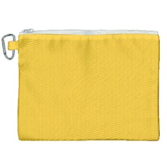 Dandelion Yellow & White - Canvas Cosmetic Bag (xxl) by FashionLane