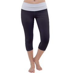 Onyx Black & White - Capri Yoga Leggings by FashionLane