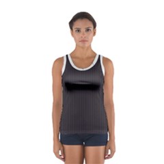 Onyx Black & White - Sport Tank Top  by FashionLane