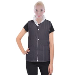 Onyx Black & White - Women s Button Up Vest by FashionLane