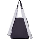 Onyx Black & White - Center Zip Backpack View2