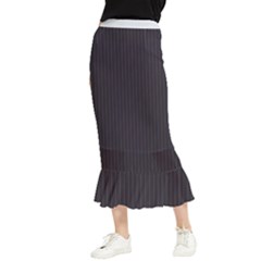 Onyx Black & White - Maxi Fishtail Chiffon Skirt by FashionLane