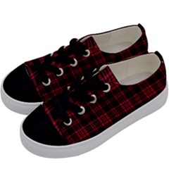 Buffalo Plaid Kid s Low Top Canvas Sneakers by Gingerly