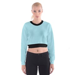 Blizzard Blue & Black - Cropped Sweatshirt by FashionLane