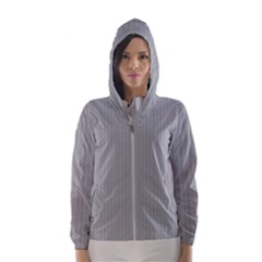 Chalice Silver Grey & Black - Women s Hooded Windbreaker by FashionLane