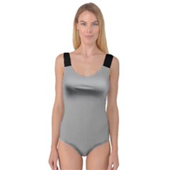 Chalice Silver Grey & Black - Princess Tank Leotard  by FashionLane