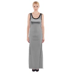 Chalice Silver Grey & Black - Thigh Split Maxi Dress by FashionLane