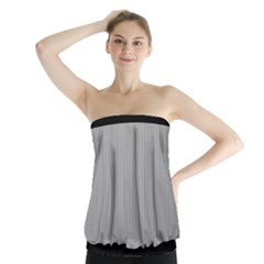 Chalice Silver Grey & Black - Strapless Top by FashionLane