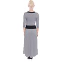 Chalice Silver Grey & Black - Quarter Sleeve Wrap Maxi Dress View2