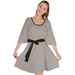 Chalice Silver Grey & Black - Velour Kimono Dress by FashionLane