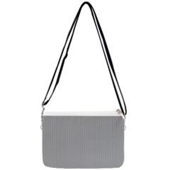 Chalice Silver Grey & Black - Double Gusset Crossbody Bag by FashionLane