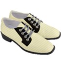 Creamy Yellow & Black - Women Heeled Oxford Shoes View3