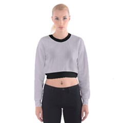 Orchid Hush Purple & Black - Cropped Sweatshirt by FashionLane