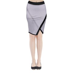 Orchid Hush Purple & Black - Midi Wrap Pencil Skirt by FashionLane