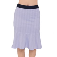 Orchid Hush Purple & Black - Short Mermaid Skirt by FashionLane