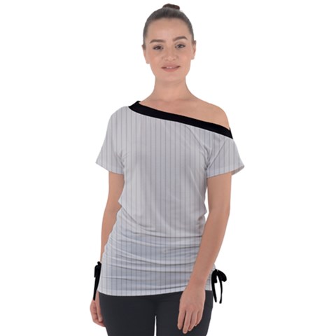 Platinum & Black - Tie-up Tee by FashionLane