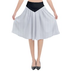 Platinum & Black - Flared Midi Skirt by FashionLane