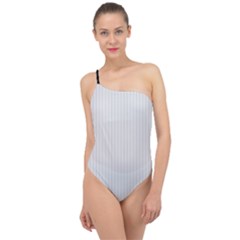 Platinum & Black - Classic One Shoulder Swimsuit by FashionLane